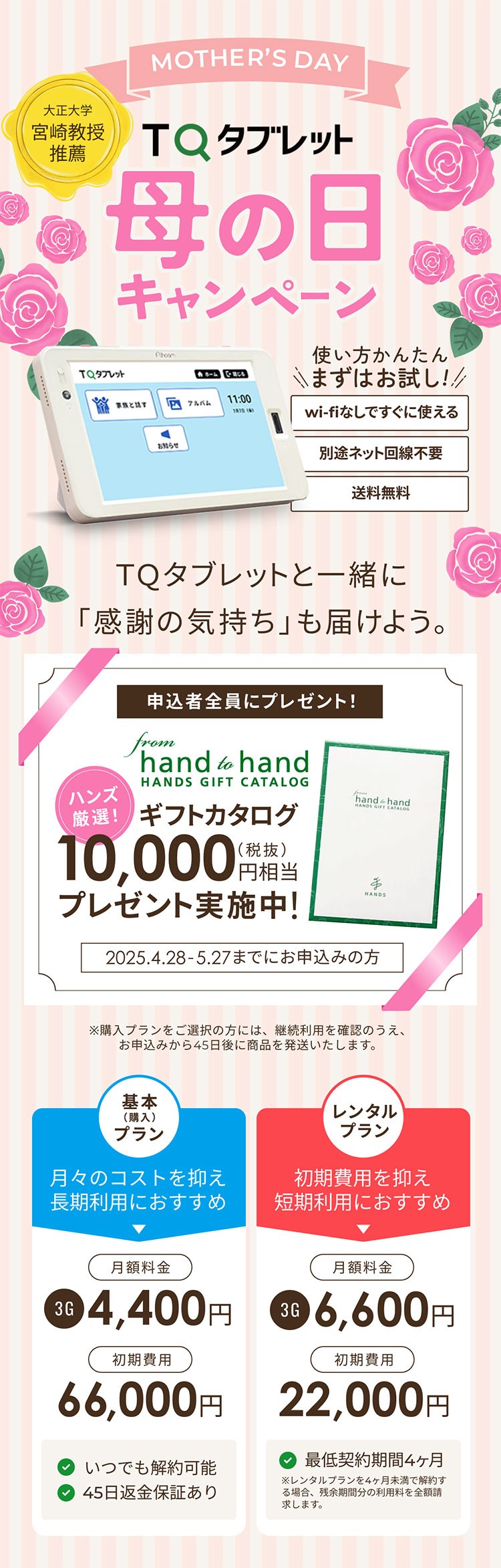 母の日キャンペーン