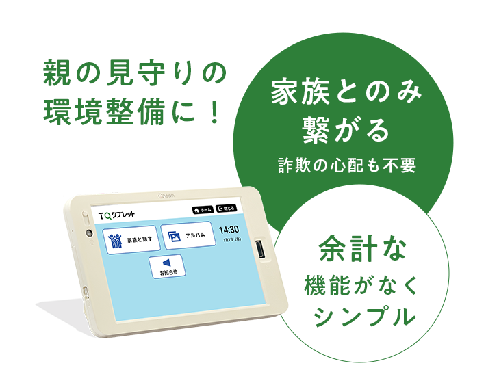 親の見守りの環境整備に